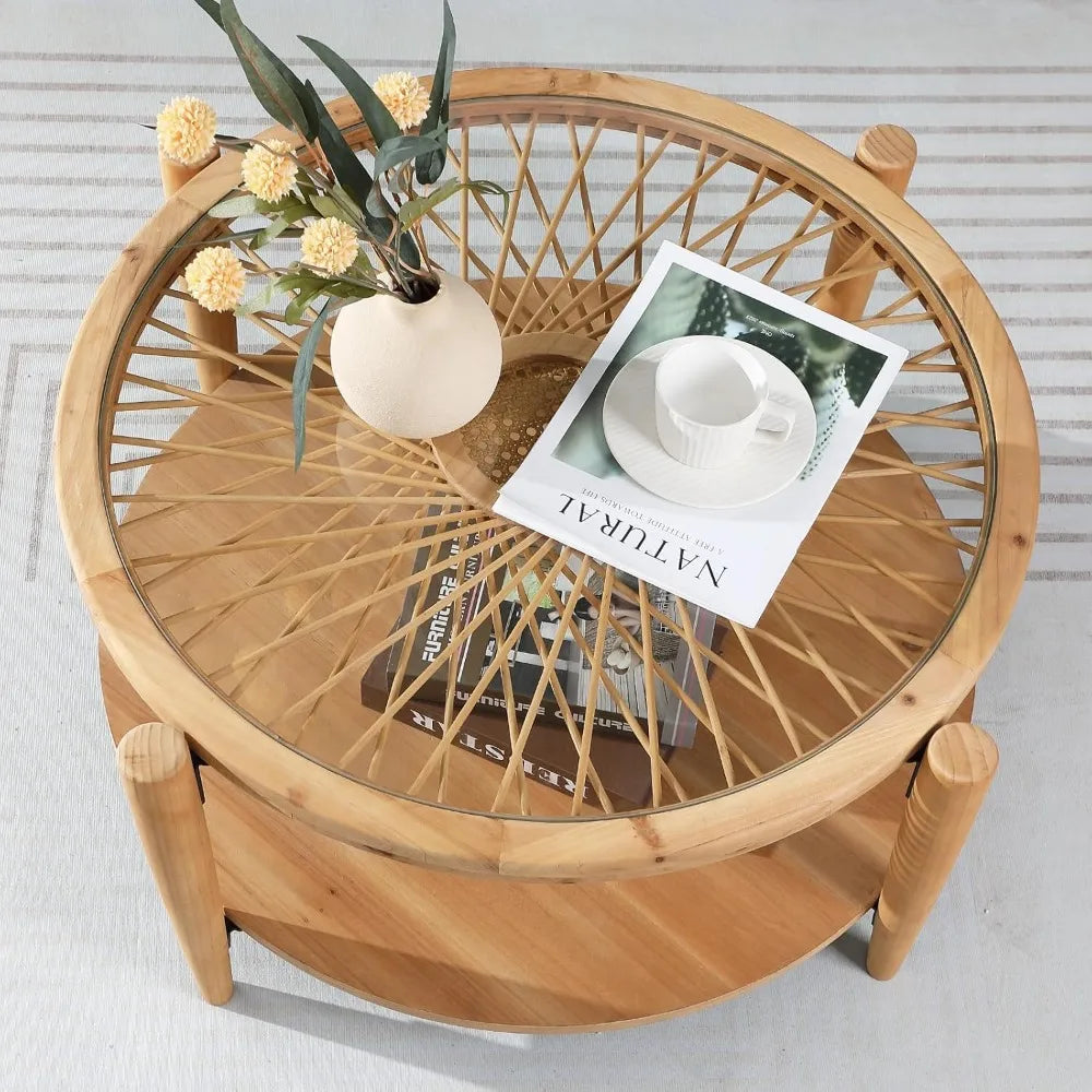 Rattan Coffee Table - SmartAurox