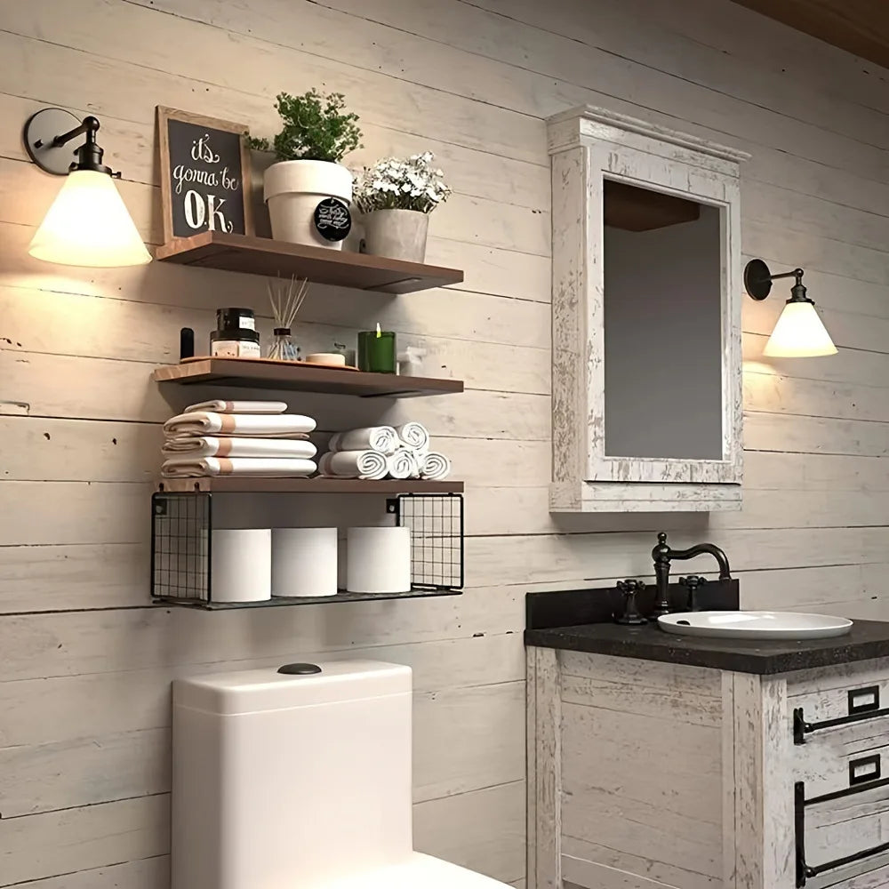 Rustic Wall Shelves - SmartAurox
