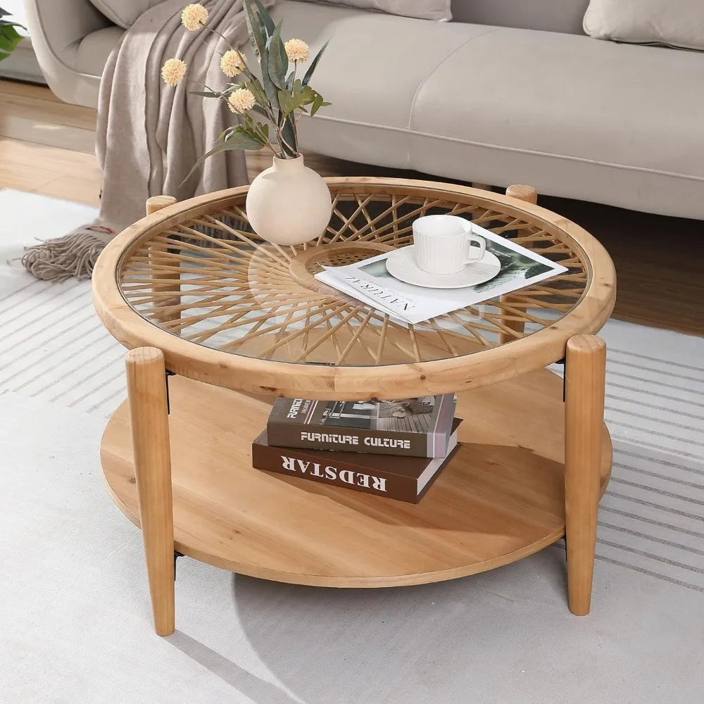 Rattan Coffee Table - SmartAurox